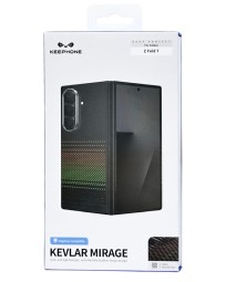 Накладка для Samsung Galaxy Z Fold 7 Keephone Kevlar Mirage MagSnap чёрно-зелёный