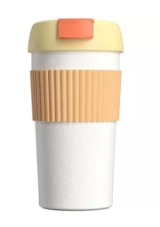 Термокружка Kiss Kiss Fish Rainbow 490ml бело-оранжевый