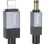 Кабель-переходник Hoco UPA32A Lightning (папа) на AUX 3.5мм (папа) 1м черный