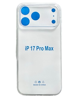 Чехол-накладка силикон i-Phone 17 Pro Max 6.9" прозрачный 1.5мм тех.пак