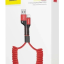 Usb Кабель-зарядка Lightning Baseus Elastic 1м (CALSR-09) красный