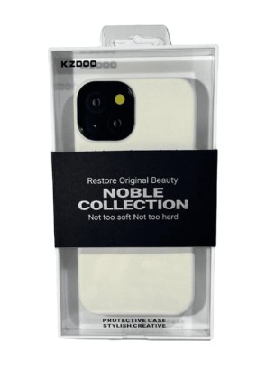 Накладка для i-Phone 15 K-Doo Noble кожаная белый