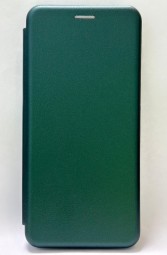 Чехол-книжка Samsung Galaxy A35 Fashion Case кожаная боковая темно-зеленая