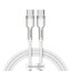 Кабель-зарядка Type-C на Type-C Baseus Cafule Metal 100W 1м CATJK-C02 белый