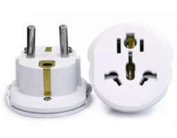 Универсальное переходник для розетки с китайской вилки ISA KT168  Europe/UK/USA/AUST белый