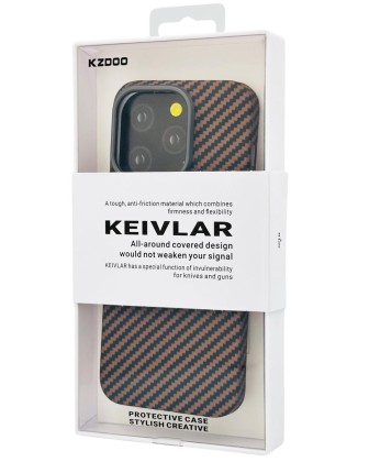 Накладка для i-Phone 15 Pro K-Doo Kevlar пластик бронзовая
