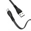Usb Кабель-зарядка Type-C Hoco X40 Noah 3A 1м плоский силиконовый чёрный