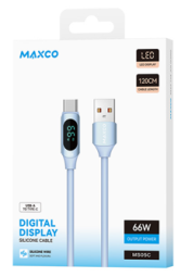Usb Кабель-зарядка Type-C Maxco MS05C 66W 1.2м синий