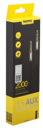 Аудиокабель AUX 3.5mm Remax RL-L200 2m черный