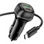 Автомобильное заряд. устр. Hoco Z54A с шнуром Type-C на Type-C 1USB/1C 18W/30W серый