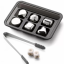 Охлаждающие камни для напитков Xiaomi Circle Joy Stainless Steel Quick Frozen Ice Cubes 6шт серебро