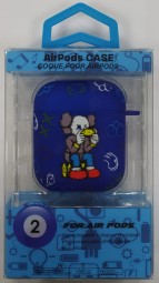 Силиконовый светящийся в темноте чехол для AirPods 1/2 Luxo Kaws рисунок №10