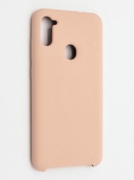 Накладка для Samsung Galaxy A11/M11 Silicone cover пудро