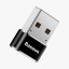 Переходник Baseus Type-C на USB-A3.0 CAAOTG-01 черный