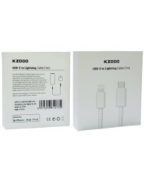 Usb Кабель-зарядка Type-C на Lightning K-DOO JD-TC1M 1м белый