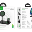 Беспроводное зарядное устройство 3in1 смартфон/Watch/AirPods Hoco CQ12 15W черное