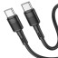 Usb Кабель-зарядка Type-C на Type-C Hoco X83 3A 60W 1м черный