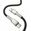 Кабель-зарядка Type-C на Type-C Baseus Cafule Metal 100W 2м CATJK-D01 чёрный