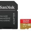 micro SDXC карта памяти SanDisk 32GB Class 10 Extreme UHS-I U3 100MB/s с адапт. (SDSQXAF-032G-GN6MA)