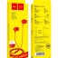 Наушники с микрофоном Hoco M14 Natural Sound 1.2м красные