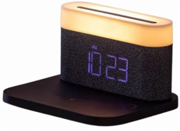 Ночник с часами Xiaomi Youpin VFZ для беспроводной зарядки C-WCLL-C02 черный