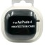 Силиконовый чехол для AirPods 4 с карабином черный