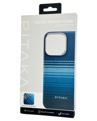 Накладка для i-Phone 16 Pro 6.3" Pitaka Tactile Woven case (Moonrise)