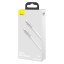 Кабель-зарядка Type-C на Type-C Baseus Cafule Metal 100W 2м CATJK-D02 белый