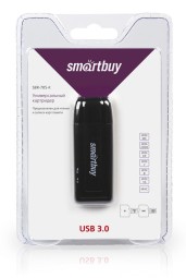 Картридер Smartbuy 705, USB 3.0 - SD/microSD (SBR-705-K) черный