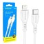 Usb Кабель-зарядка Type-C на Lightning Borofone BX51 Durable 12W 1м силиконовый белый