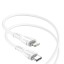 Usb Кабель-зарядка Type-C на Lightning Borofone BX51 Durable 12W 1м силиконовый белый