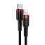 Кабель-зарядка Type-C на Lightning Baseus Cafule 18W 1м CATLKLF-91 красно-черный