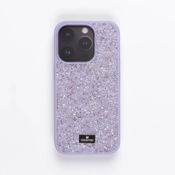 Накладка для i-Phone 15 Pro Max 6.7" Swarovski сиреневый