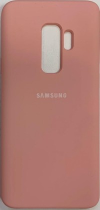 Накладка для Samsung Galaxy S9 Plus Silicone cover розовая