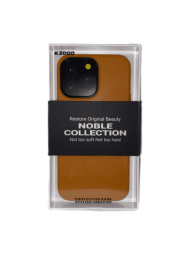 Накладка для i-Phone 14 Pro K-Doo Noble кожаная светло-коричневая