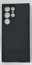 Накладка для Samsung Galaxy S24 Ultra силикон под кожу черная