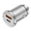 Автомобильное заряд. устр. Hoco NZ10 1USB/1C 45W серебристый