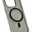 Накладка для i-Phone 15 Pro Keephone X-Crystal Magsafe черный прозрачный