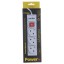 Сетевой фильтр Perfeo Power+ (PF-PP-3/1,8-G) 1.8м/3 розетки серый