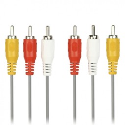 Кабель 3xRCA (папа) - 3xRCA (папа) Logan 3м