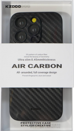 Накладка для i-Phone 14 Pro 6.1" K-Doo Air Carbon пластик чёрная