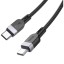 Usb Кабель-зарядка Type-C на Type-C Hoco X109 3A 60W 2м силиконовый черный