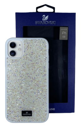 Накладка для i-Phone 11 6.1" Swarovski белый