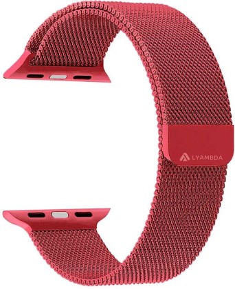 Сменный браслет для Apple Watch 42-44mm Milano алый