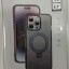 Накладка для i-Phone 15 Pro Max Keephone Magico Magsafe матово-прозрачный чёрная рамка
