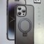 Накладка для i-Phone 15 Pro Max Keephone Magico Magsafe матово-прозрачный чёрная рамка