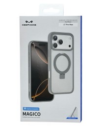 Накладка для i-Phone 17 Pro Max Keephone Magico MagSnap серый