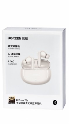 Беспроводные наушники TWS Ugreen HiTune T6s (WS205) белые