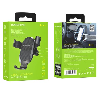 Держатель в автомобиль в воздуховод Borofone Air Outlet BH48 черный
