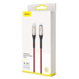 Кабель-зарядка Type-C на Lightning Baseus Horizontal 20W 1м (CATLSP-09) красный